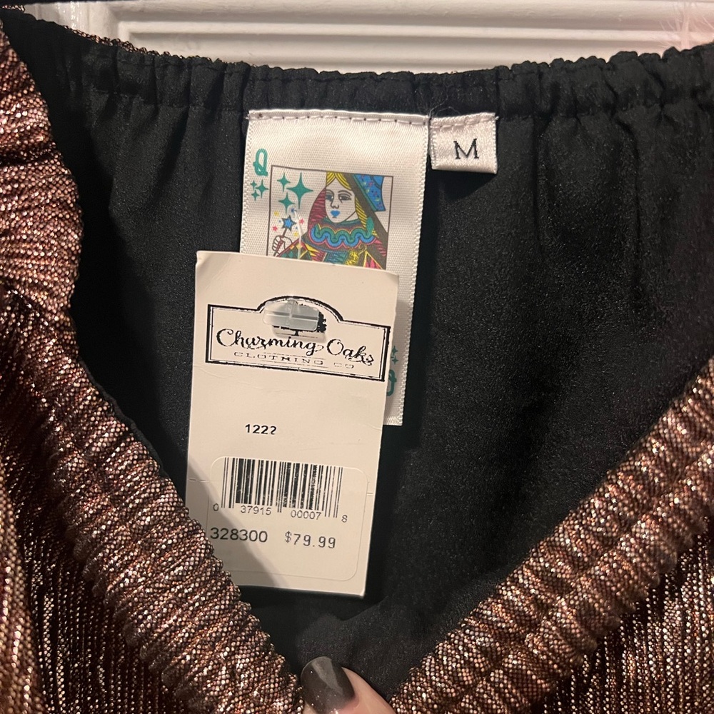 Queen Of Sparkles flutter top/short SET NWT - Picture 4 of 5